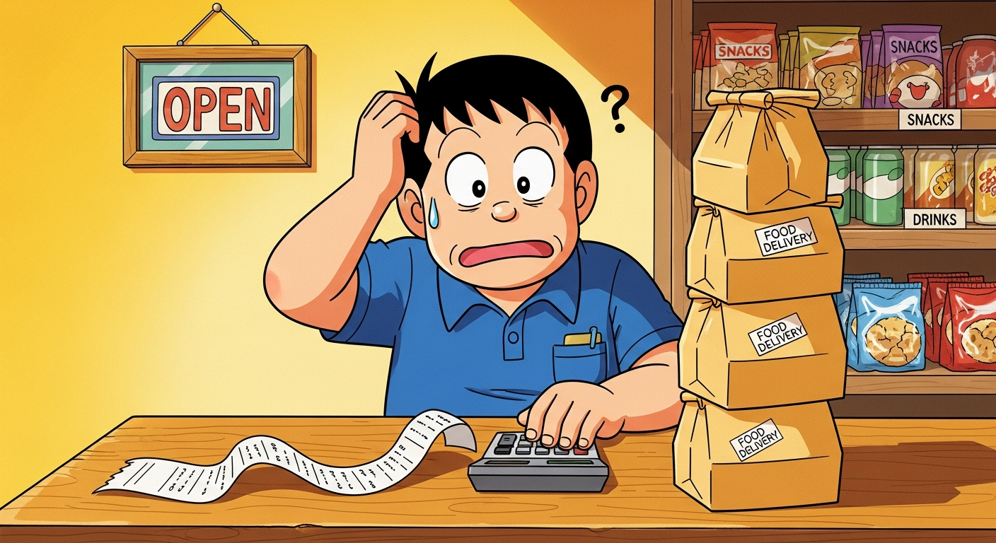 上了外送平台,他才發現賺的是平台