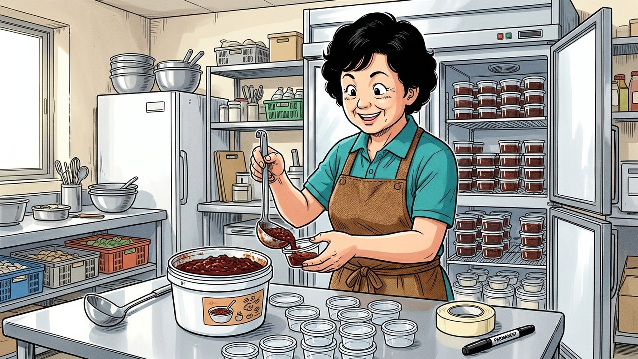 豆瓣醬開封後怎麼保存？麻辣店大桶豆瓣醬的分裝、冷藏，與表面發白、發霉的判斷